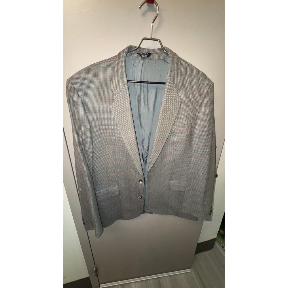 Vintage Emilio Bruzzi 100% Wool Plaid Blazer